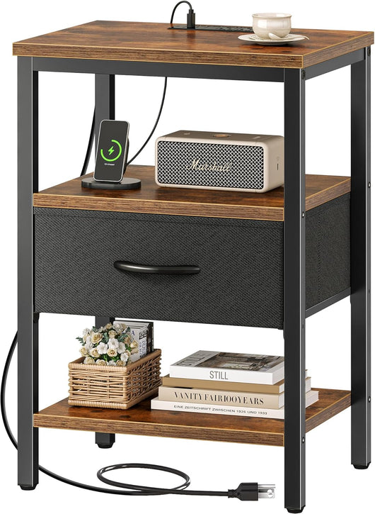1 Nightstand with Charging Station